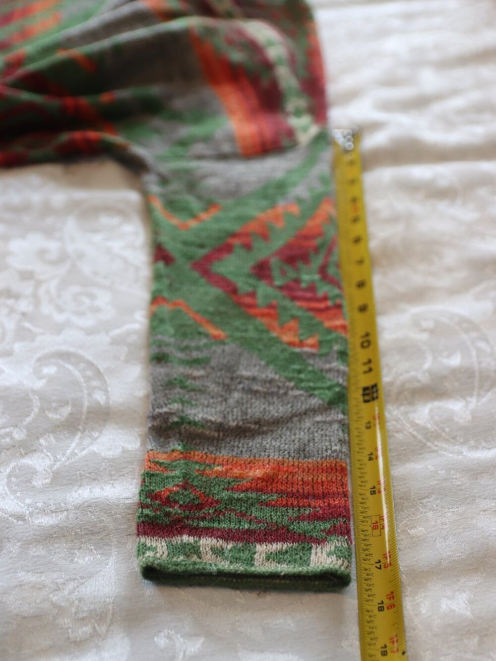 Denim & Supply Ralph Lauren Aztec Pattern Scoop Neck Sweater Size XL Flawed - Picture 7 of 15
